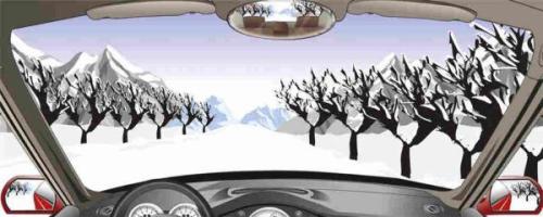 593、在积雪覆盖的冰雪路行车时，可根据路边树木、电杆等参照物判断行驶路线。（判断题）